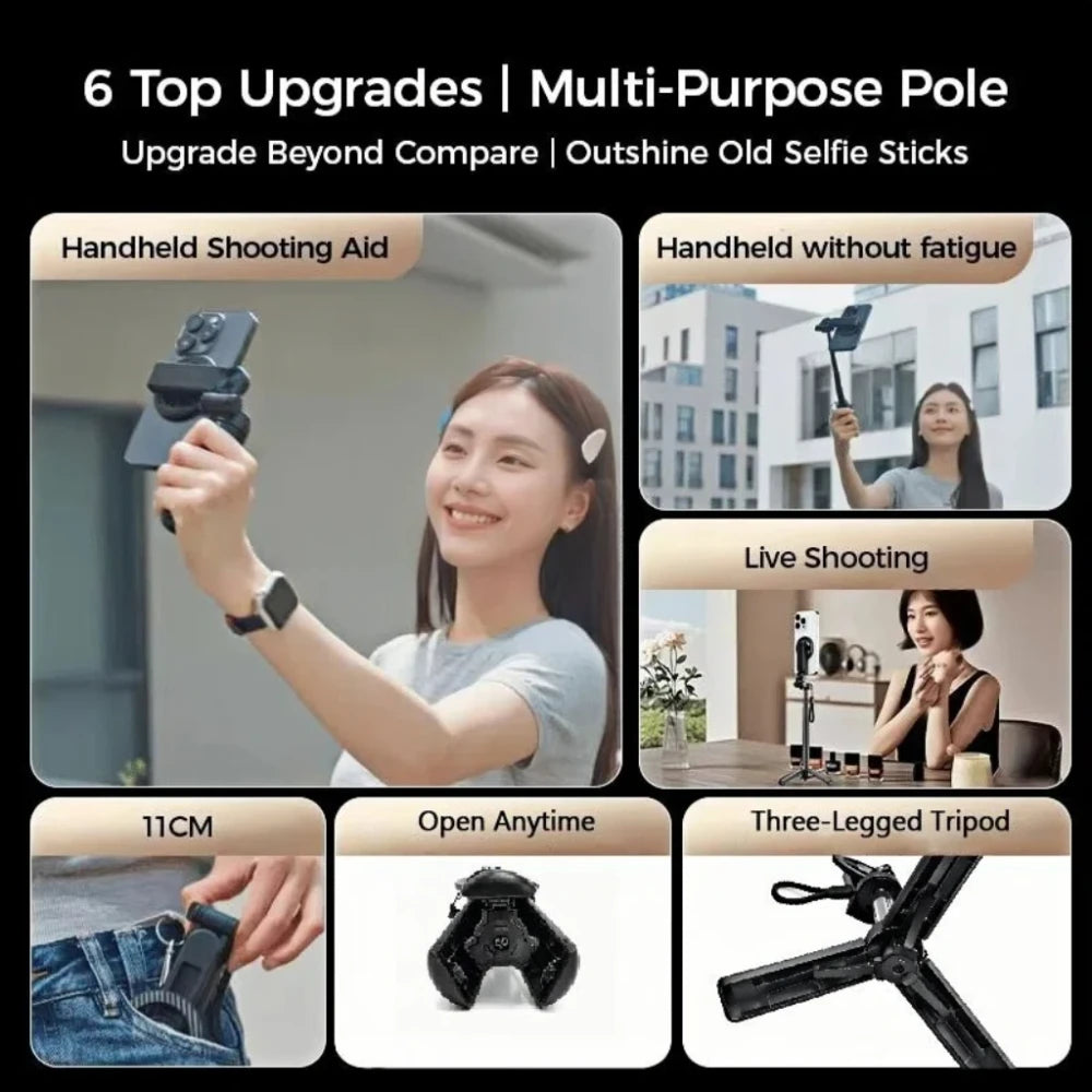 Multifunctional Magnetic Selfie Stick