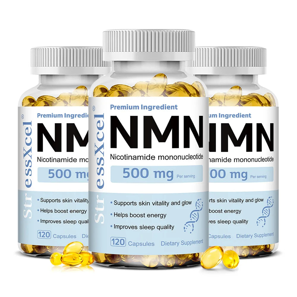 NMN Nicotinamide Mononucleotide - Supports Cell Repair and Growth, Reduces Wrinkles and Increases Skin Elasticity