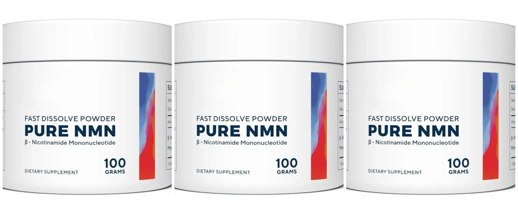 Pure NMN Powder Supplement with 500mg Nicotinamide Mononucleotide Helps with Cell Repair and Energy Metabolism 100g Per Box