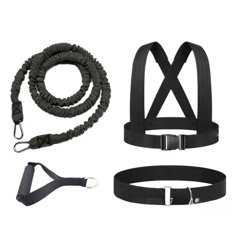 Athletics Endurance Training Resistance Rope High Elasticity Dual Strength Band for Sprint Jump Fitness Physical Workout