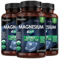 Magnesium 4-in-1 Complex - Supports Immune Health, Promotes Muscle Relaxation and Bone Health, and Helps Improve Sleep