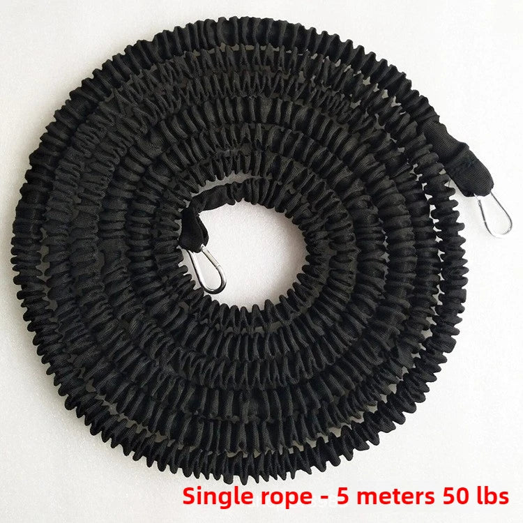 Athletics Endurance Training Resistance Rope High Elasticity Dual Strength Band for Sprint Jump Fitness Physical Workout